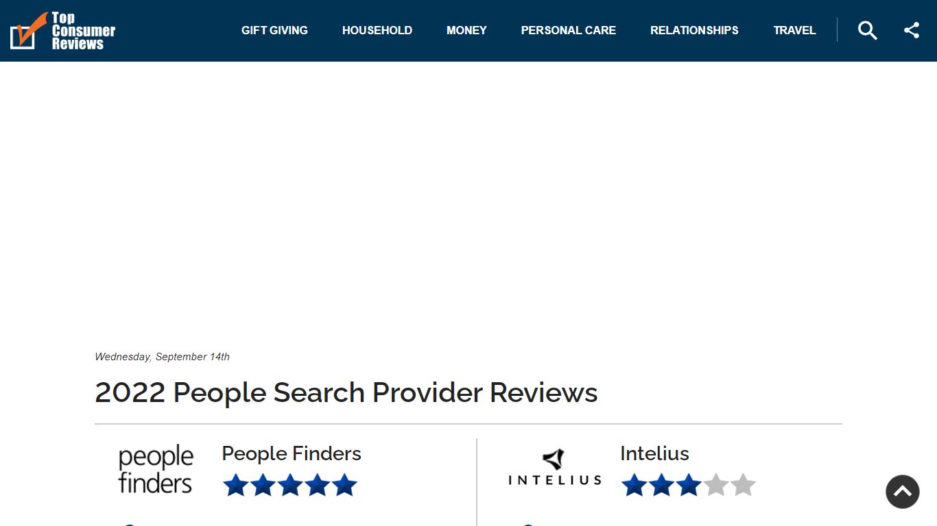 People Finders vs Intelius for August 2022 | People Search Providers